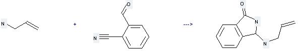 2-Cyanobenzaldehyde can be used to produce 3-allylamino-2,3-dihydro-isoindol-1-one at the temperature of 20 °C